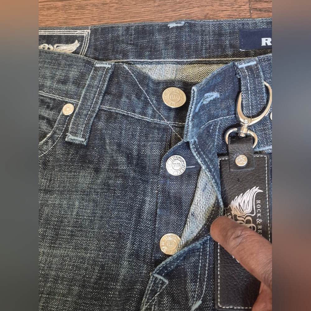 Rock & Republic Blue Denim Jeans - Picture 8 of 16